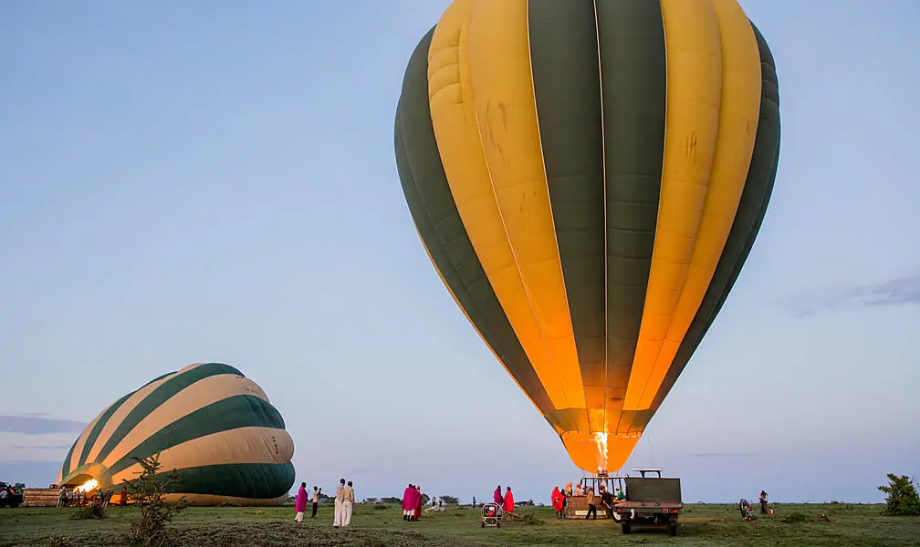 Hot air balloon safari with Annest Kenya safaris