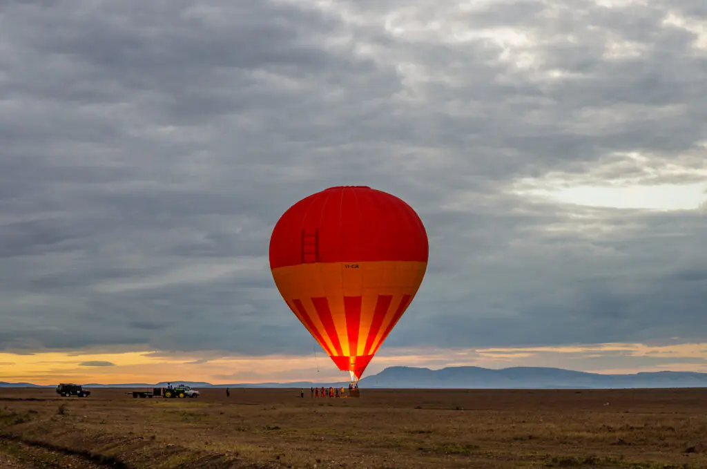 Hot air balloon safari