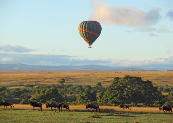 Hot air balloon safari with Annest Kenya safaris