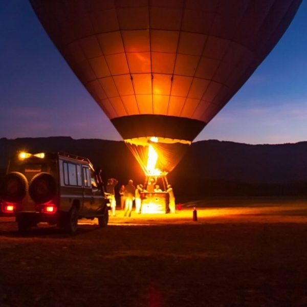 Hot air balloon safari with Annest Kenya safaris