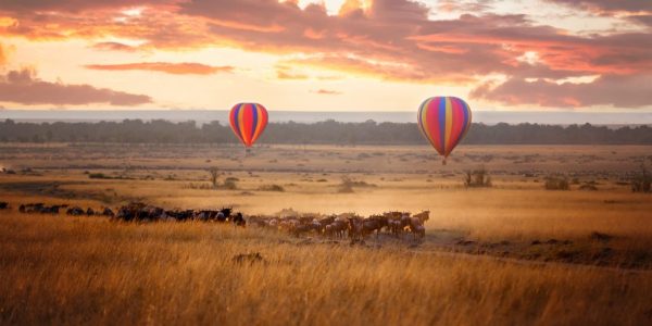 Hot air balloon safari with Annest Kenya safaris