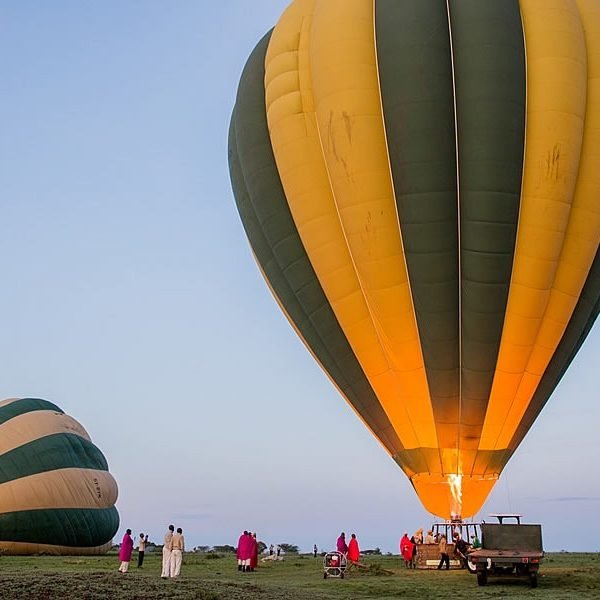 Hot air balloon safari with Annest Kenya safaris